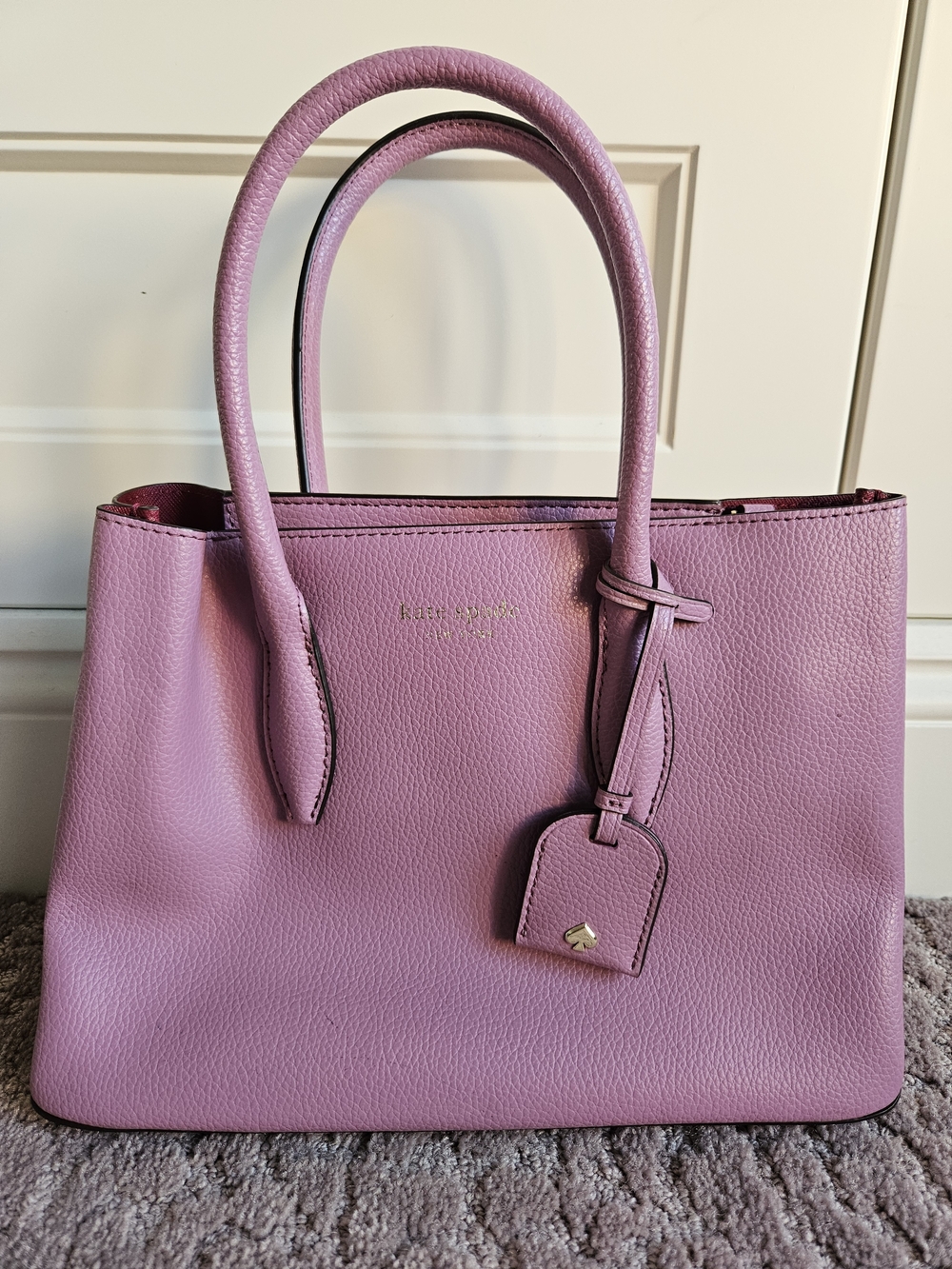 Kate Spade Pink Leather Tote Bag